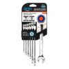 Zero Degree 38141 Metric Ultra-Precise Gearless Ratchet Wrench Set (7-Piece)