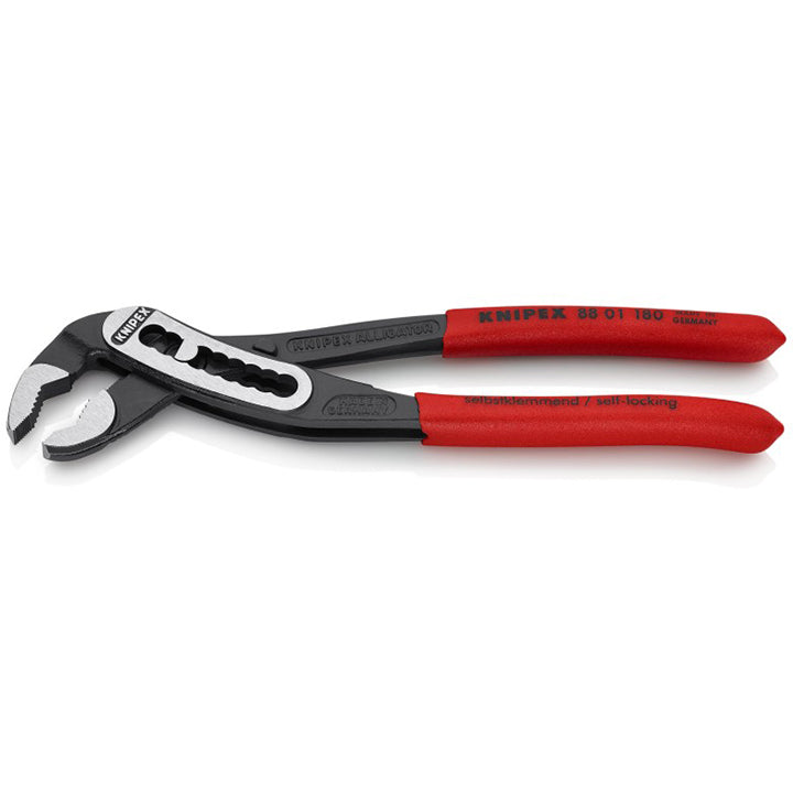 KNIPEX 88 01 180 Alligator Water Pump Pliers 7-1/4" – High Leverage Adjustable Pliers