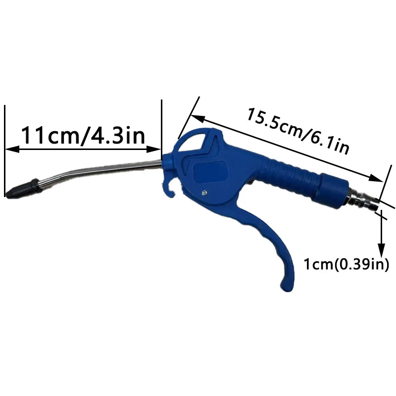 Heavy-Duty Air Blow Gun – High Flow Compressor Blower with Angled Nozzle | Short & Long Style