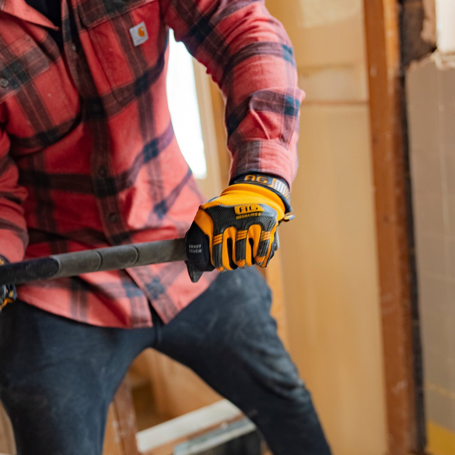 Impact Resistant Mechanics Gloves – Advanced Gloves SG-300 | Cowhide Leather Work Gloves