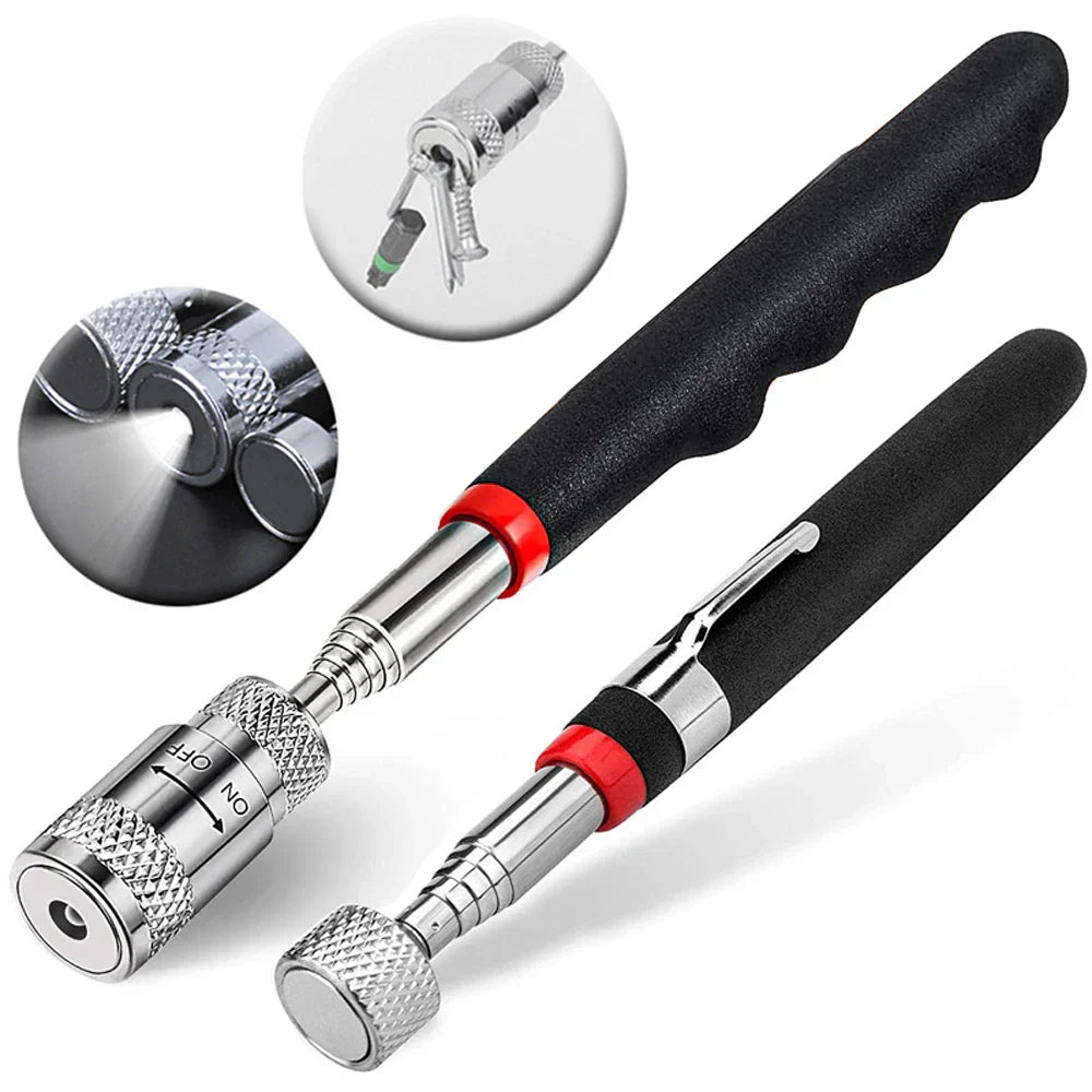 EDC Mechanic Kit – Mini Screwdriver, Pry Bar, Magnetic Pickup & COB Flashlight