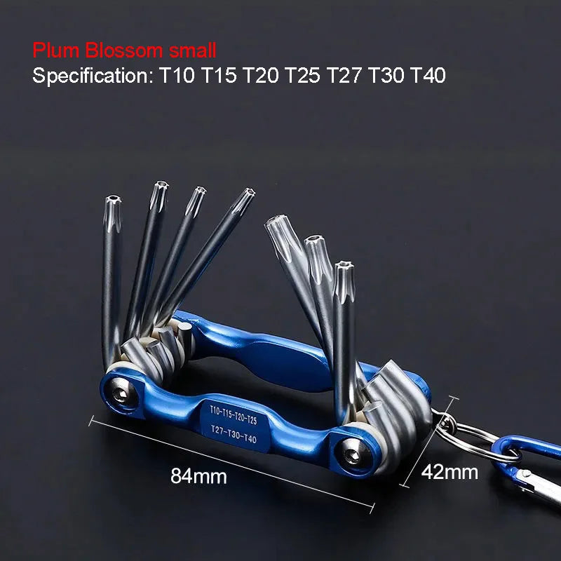 Folding Hex & Torx Wrench Set – Portable Pocket Allen Key Tool for Mechanics & Fleet Techs