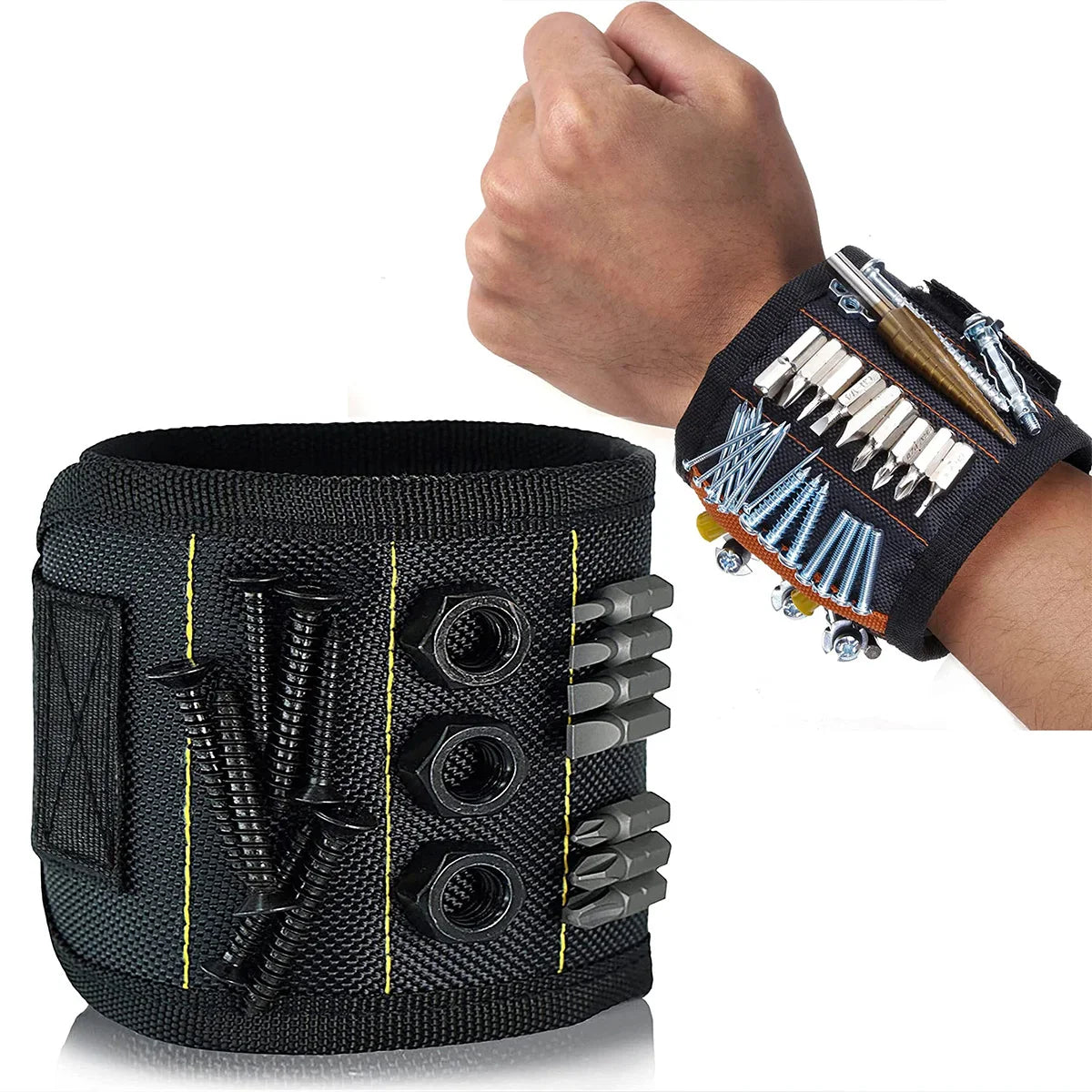 Magnetic Shop Organizer Kit – Parts Tray, Tool Mat & Wristband for Mechanics