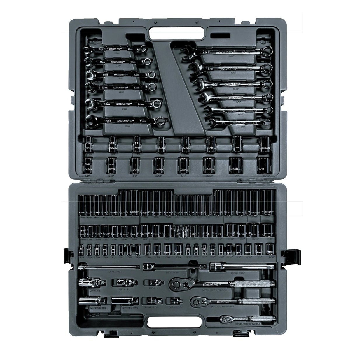 Cougar Pro Socket Wrench Box Set 49 Pieces Metric/SAE 103 Pieces A234