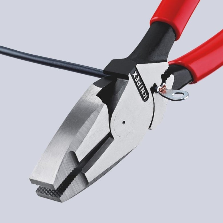 KNIPEX 09 11 240 SBA High Leverage Lineman's Pliers New England Fish Tape 9-1/2" – Electrician Grade
