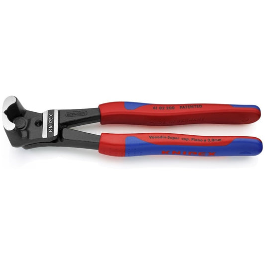 KNIPEX 61 02 200 High Leverage Bolt End-Cutting Nippers 8" – Professional Grade