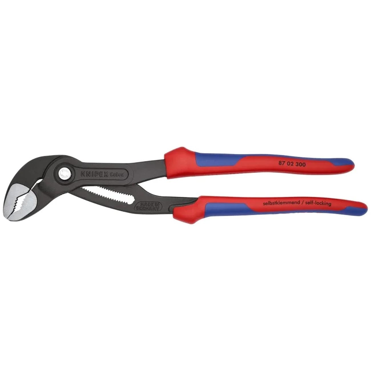 KNIPEX 87 02 300 Cobra Water Pump Pliers 12" – High Leverage Adjustable Pliers