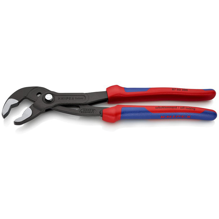 KNIPEX 87 02 300 Cobra Water Pump Pliers 12" – High Leverage Adjustable Pliers