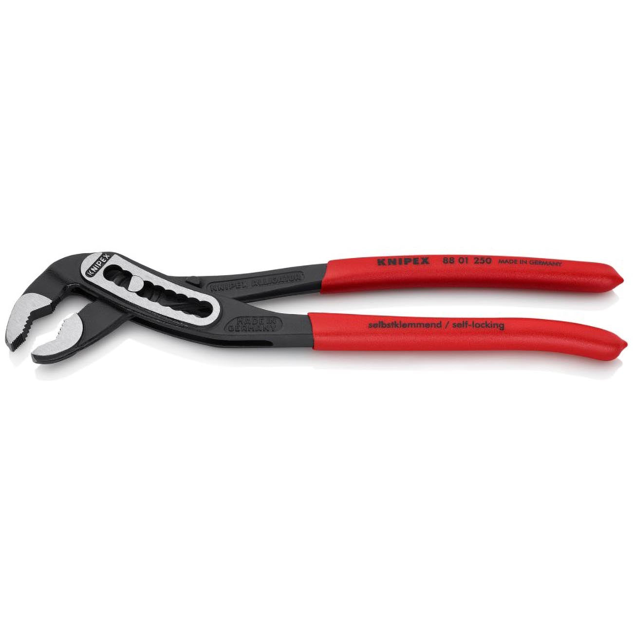 KNIPEX 88 01 250 Alligator Water Pump Pliers 10" – High Leverage Adjustable Pliers