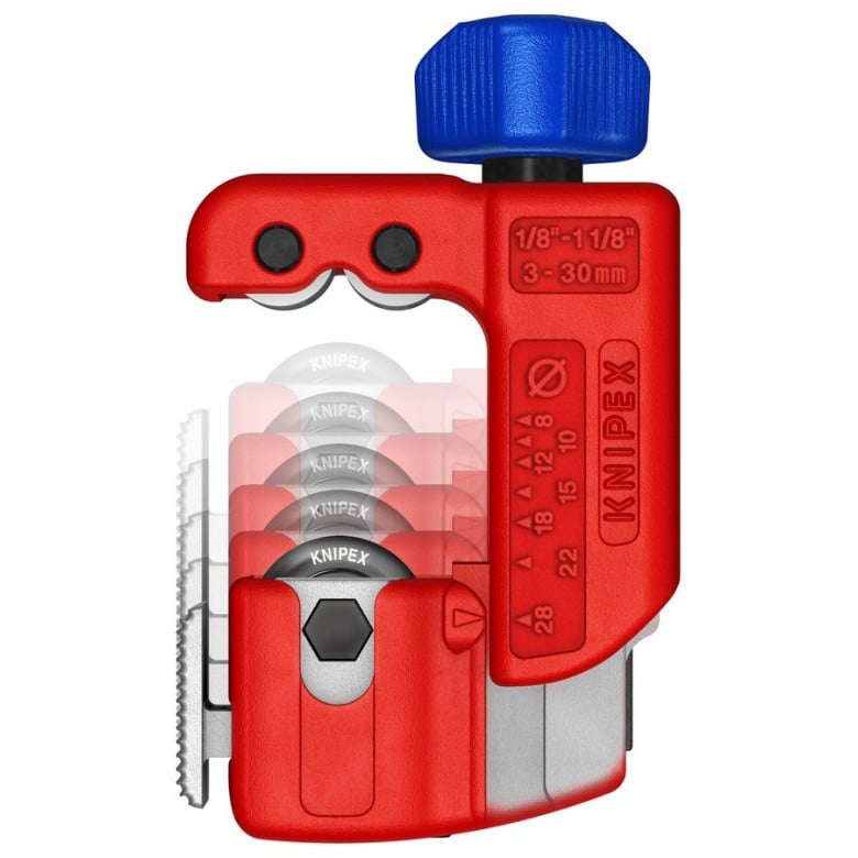 KNIPEX 90 31 01 SBA TubiX Small Pipe Cutter 3" – Compact Tube Cutter