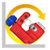 KNIPEX 90 31 01 SBA TubiX Small Pipe Cutter 3" – Compact Tube Cutter