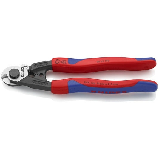 KNIPEX 95 62 190 Wire Rope Shears 7-1/2" – Professional Cable Cutters