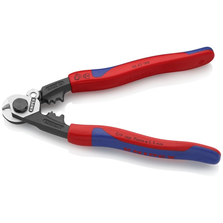 KNIPEX 95 62 190 Wire Rope Shears 7-1/2" – Professional Cable Cutters