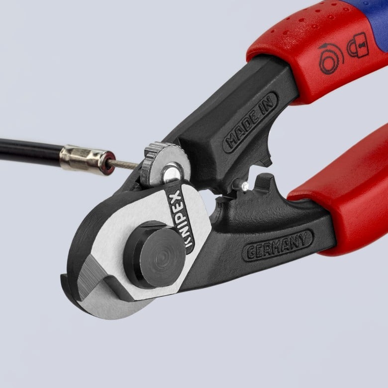 KNIPEX 95 62 190 Wire Rope Shears 7-1/2" – Professional Cable Cutters