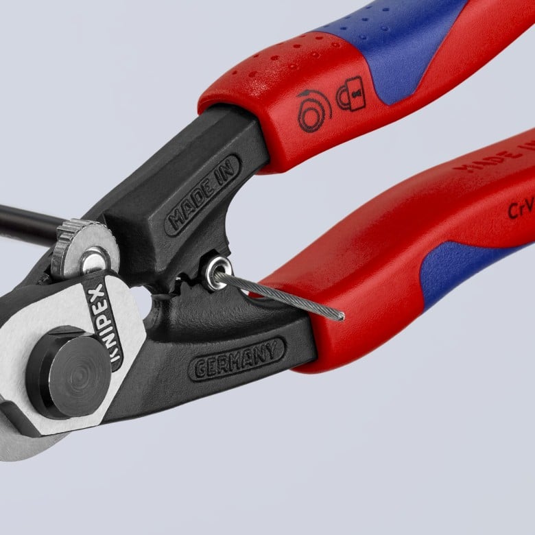 KNIPEX 95 62 190 Wire Rope Shears 7-1/2" – Professional Cable Cutters
