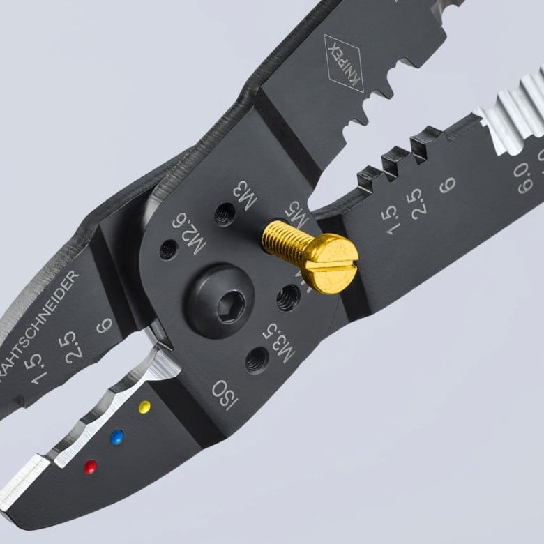 KNIPEX 97 22 240 High Leverage Crimping Pliers & Wire Strippers 9-1/2" – Electrician Grade