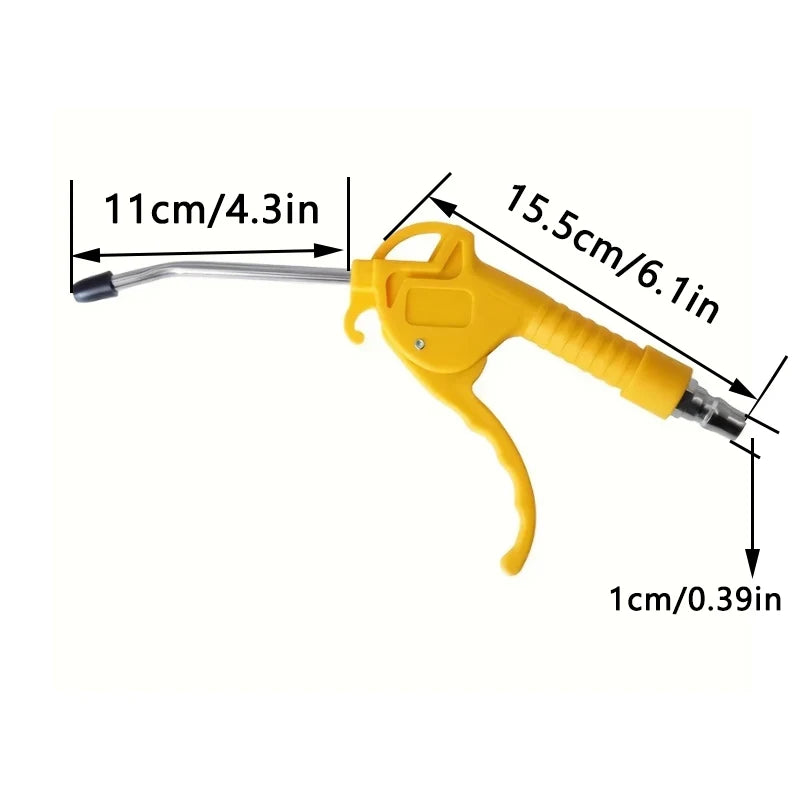 Heavy-Duty Air Blow Gun – High Flow Compressor Blower with Angled Nozzle | Short & Long Style