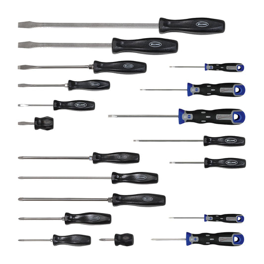 Williams Premium Mixed Screwdriver Set, 19 Piece