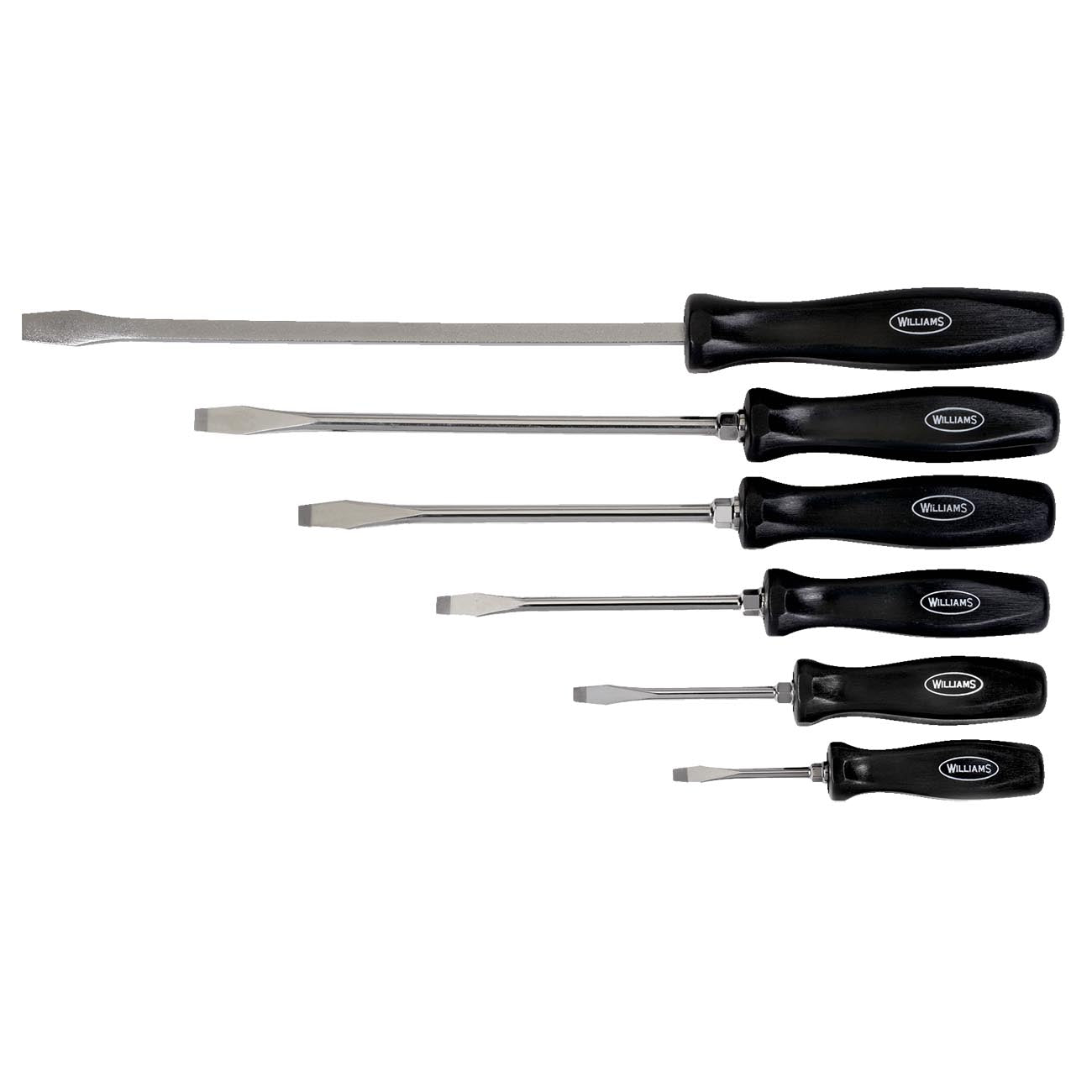 Williams Endurogrip Keystone Slotted Screwdriver Set, 6 Piece