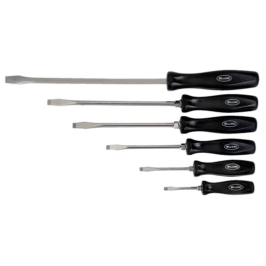 Williams Endurogrip Keystone Slotted Screwdriver Set, 6 Piece