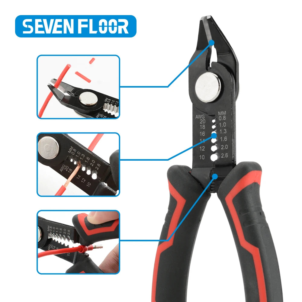 Automatic Wire Stripper Pliers – Self-Adjusting Cable Crimper & Cutter for Electricians