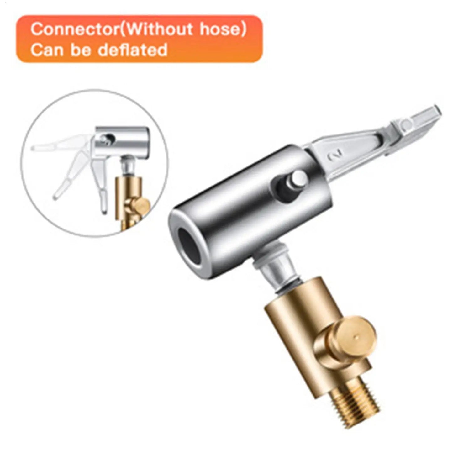 Lock-On Brass Air Chuck – Clip Inflator Connector for Air Compressor
