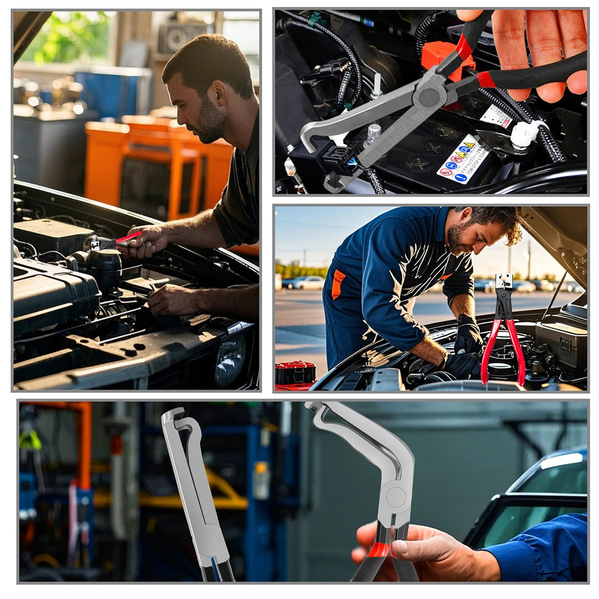 Car Disassembly Tools – Hose Clamp, Fuel Line & Trim Removal Pliers for Auto Mechanics
