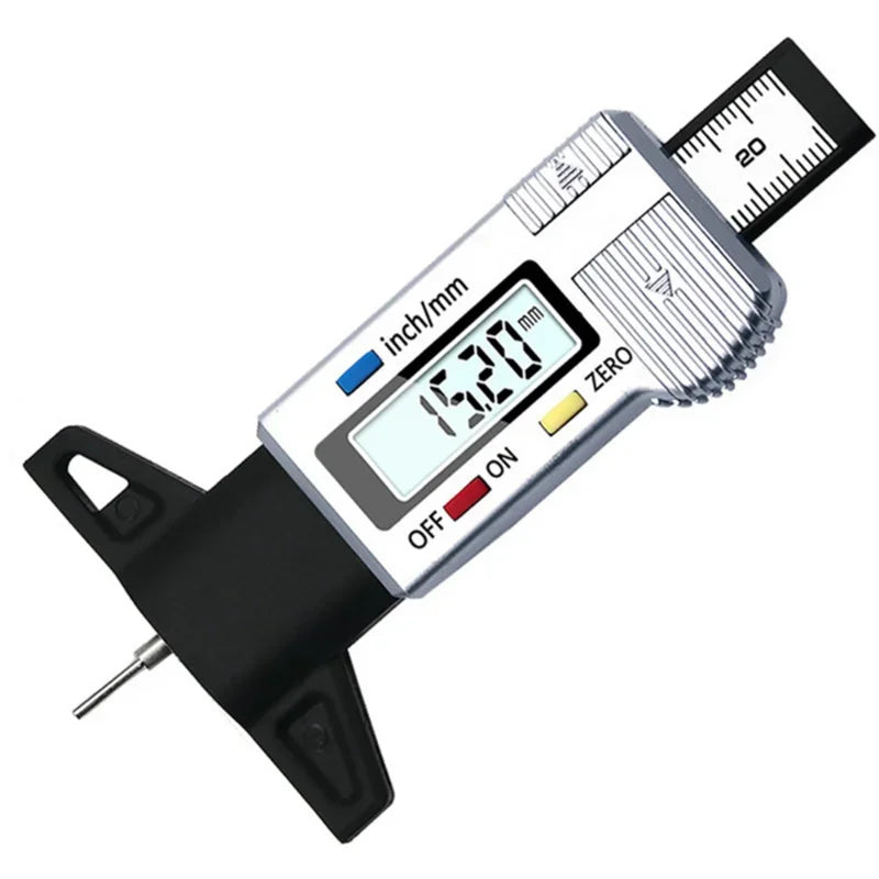 Digital Tire Tread Depth Gauge (0–25mm LCD) – Fleet & Mechanic Tool