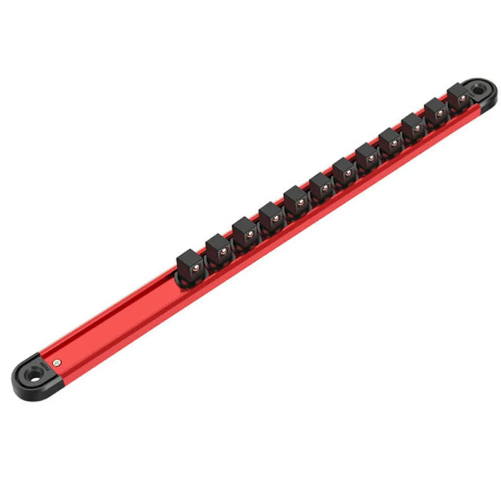 Magnetic Socket Rail – 360° Swivel Holder for 1/4, 3/8 & 1/2 Drive