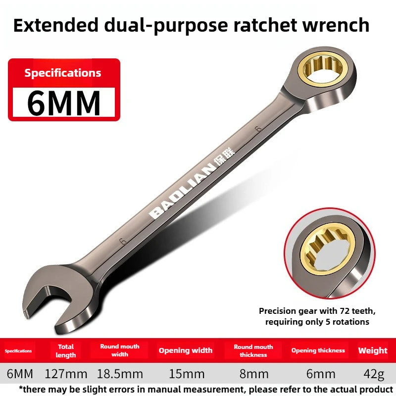 Ratcheting Wrench Set 6-30mm