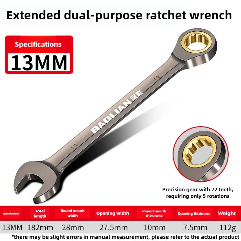 Ratcheting Wrench Set 6-30mm