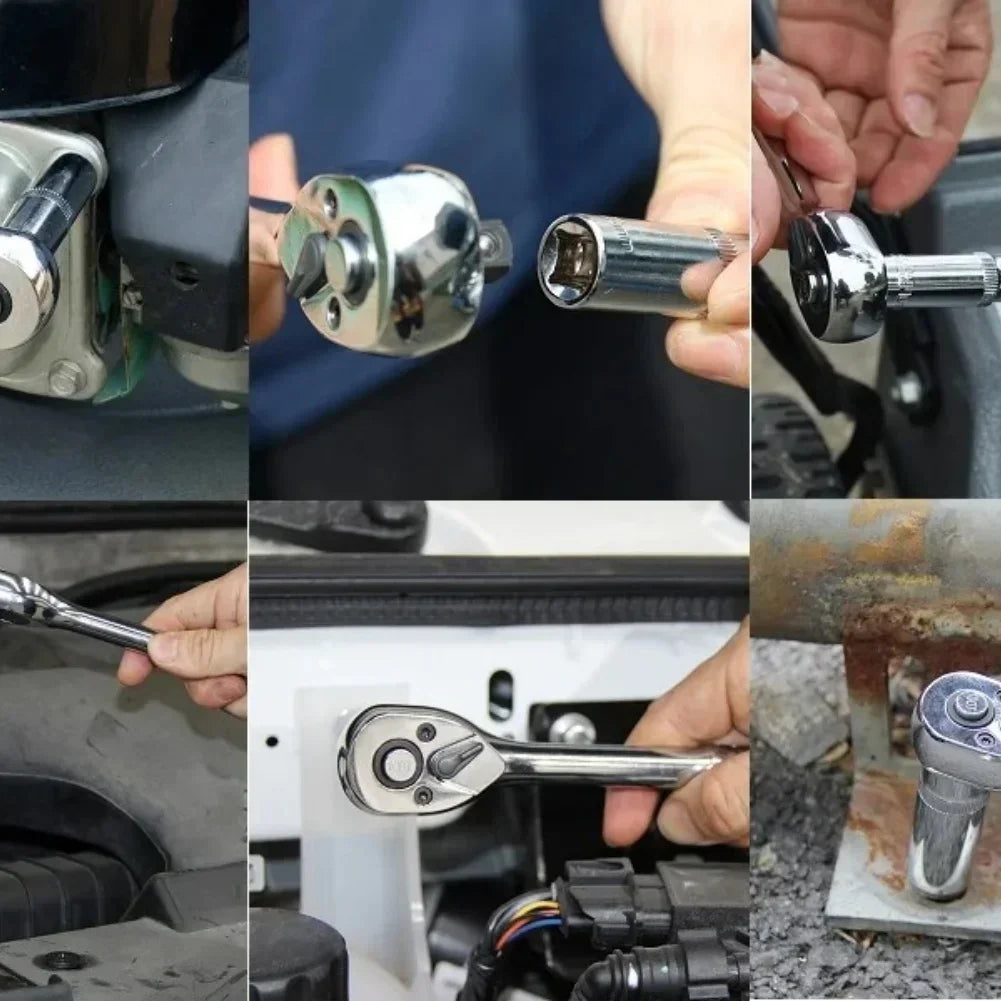24-Tooth Quick Release Ratchet Wrench