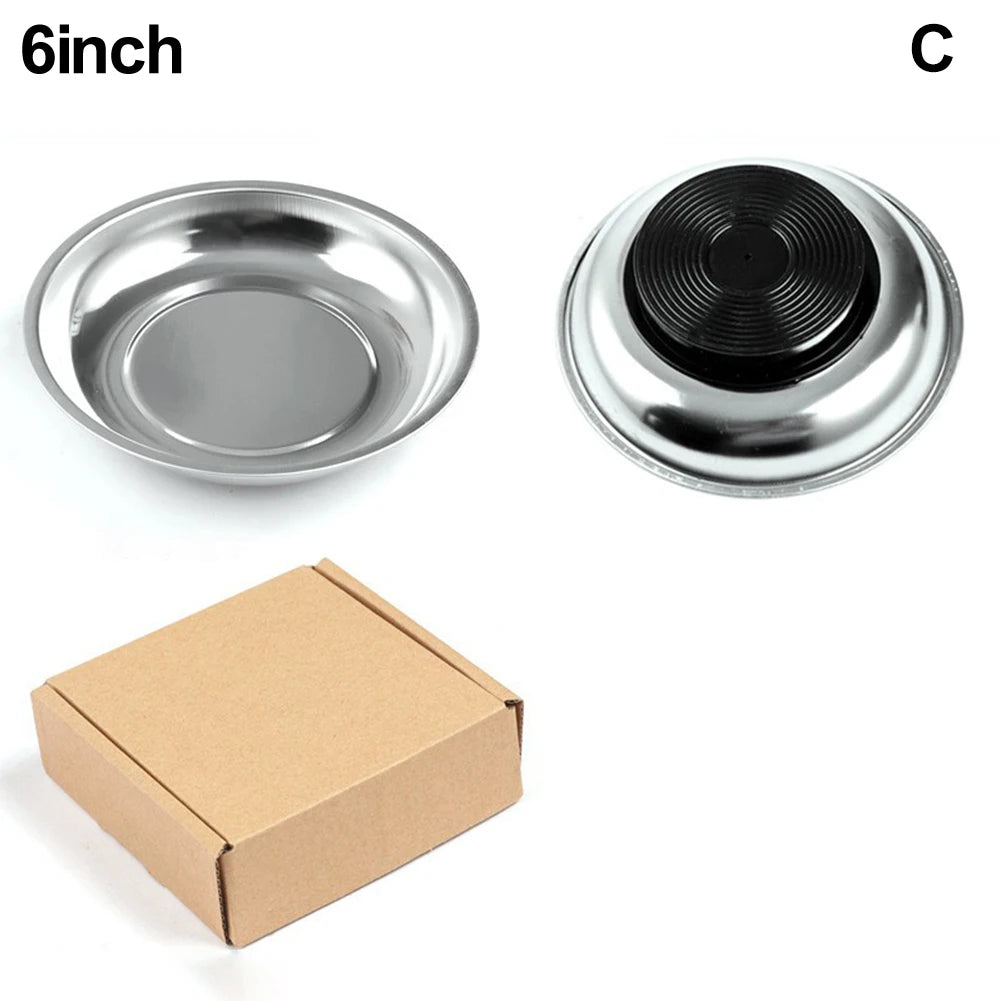 Magnetic Parts Tray – Stainless Steel (3", 4", or 6")