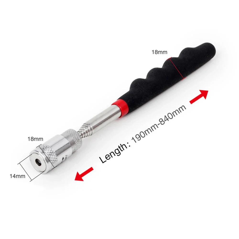 Telescopic Magnetic Pickup Tool with LED – Extendable Magnet Pen for Screws, Nuts & Bolts (Up to 31 in / 79 cm)