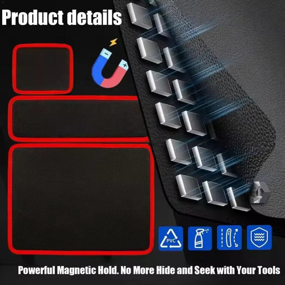 Magnetic Tool Mat – Heavy-Duty PVC Parts Organizer for Workshops