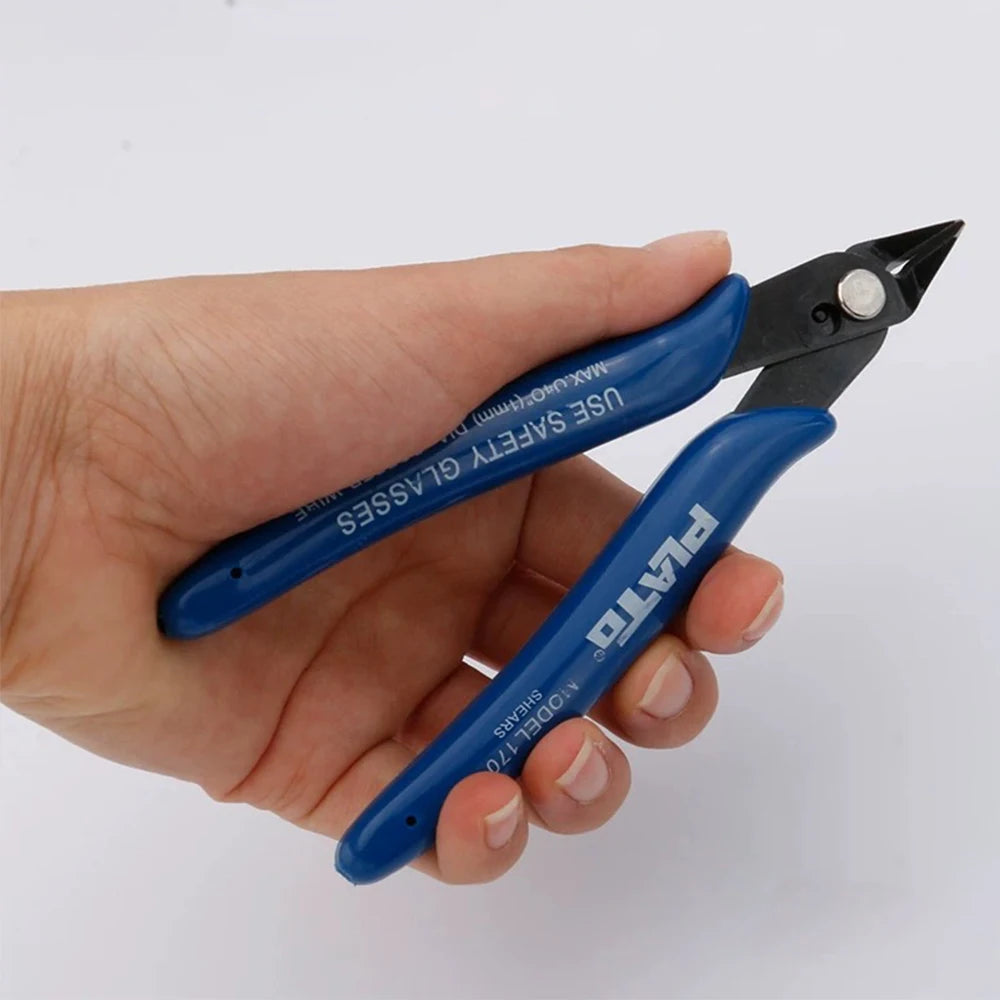 Sharp Diagonal Plier Cutter – Flush Cut Wire & Zip Tie Snips | Blue, Yellow, Black | Single, 2-Pc & 3-Pc Sets