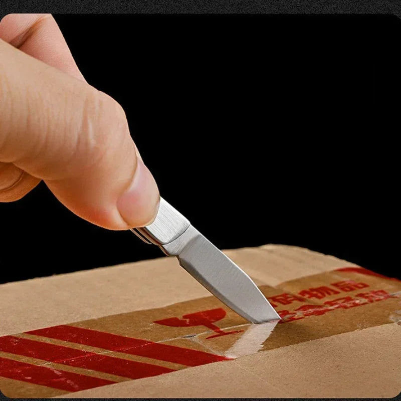Wood Handle Folding Pocket Knife — Stainless Steel EDC Blade for Camping, Survival & Everyday Use