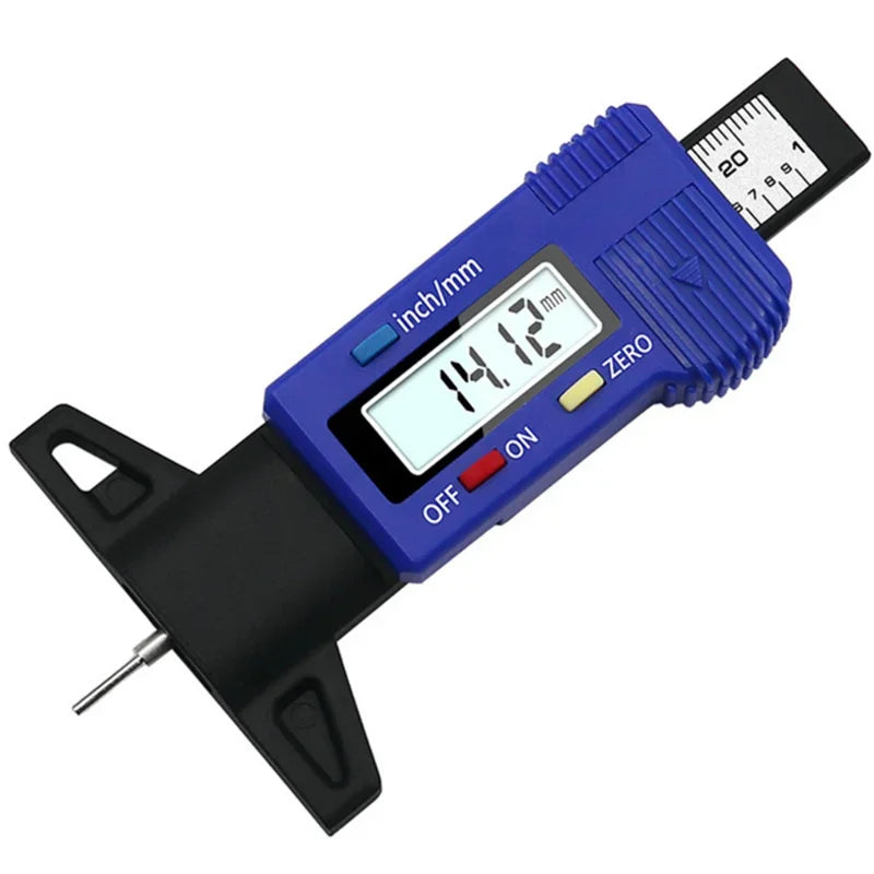 Digital Tire Tread Depth Gauge (0–25mm LCD) – Fleet & Mechanic Tool