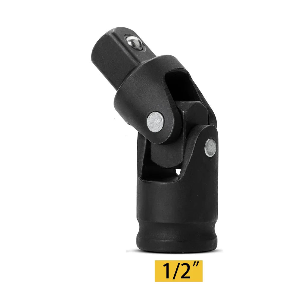Universal Socket Joint & Adapter Set – 90° & 360° Swivel U-Knuckle | 1/4", 3/8" & 1/2" Drive | Single & Multi-Piece Kits
