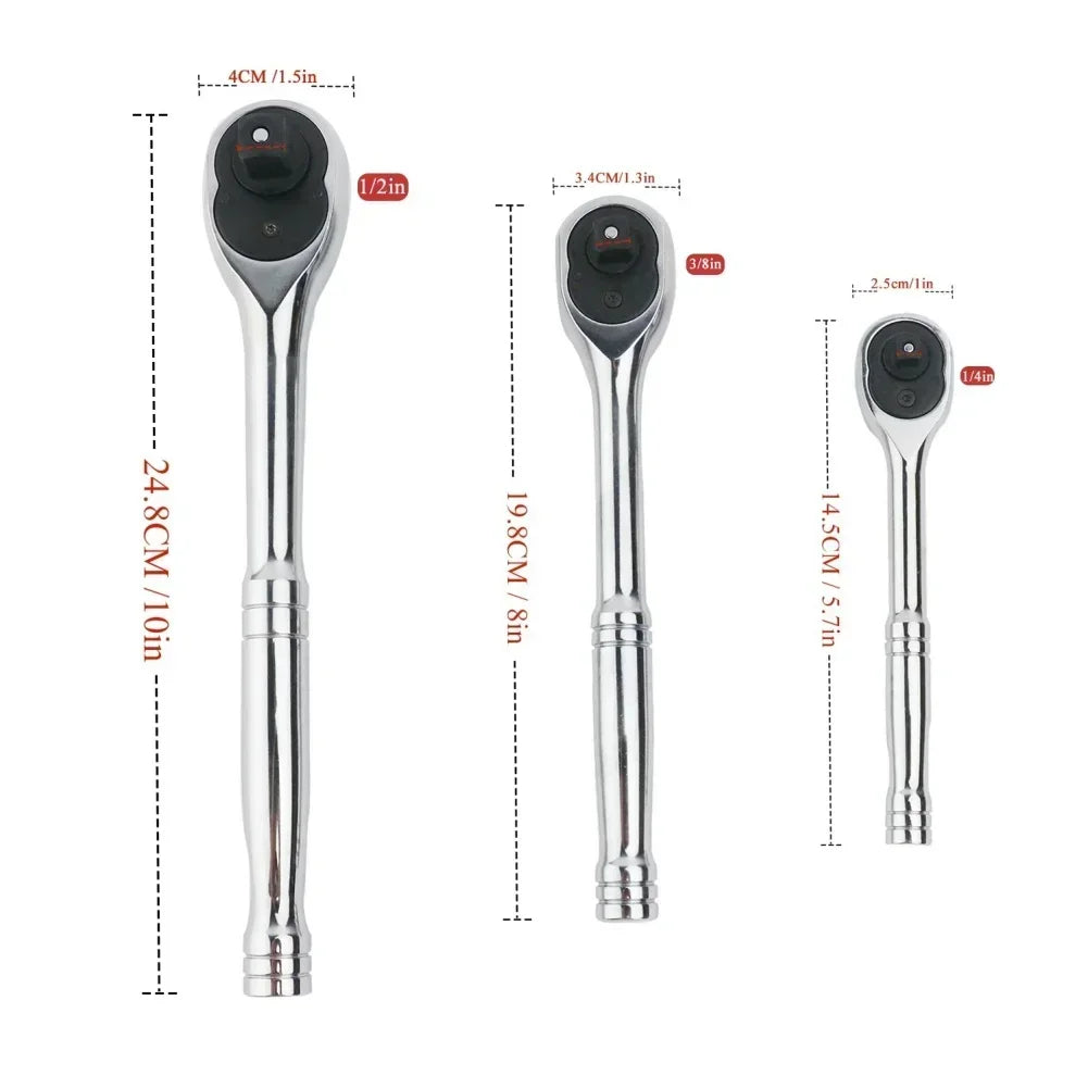 24-Tooth Quick Release Ratchet Wrench