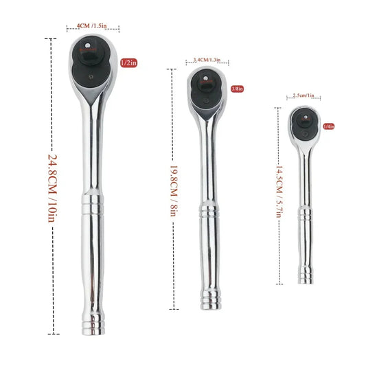 24-Tooth Quick Release Ratchet Wrench