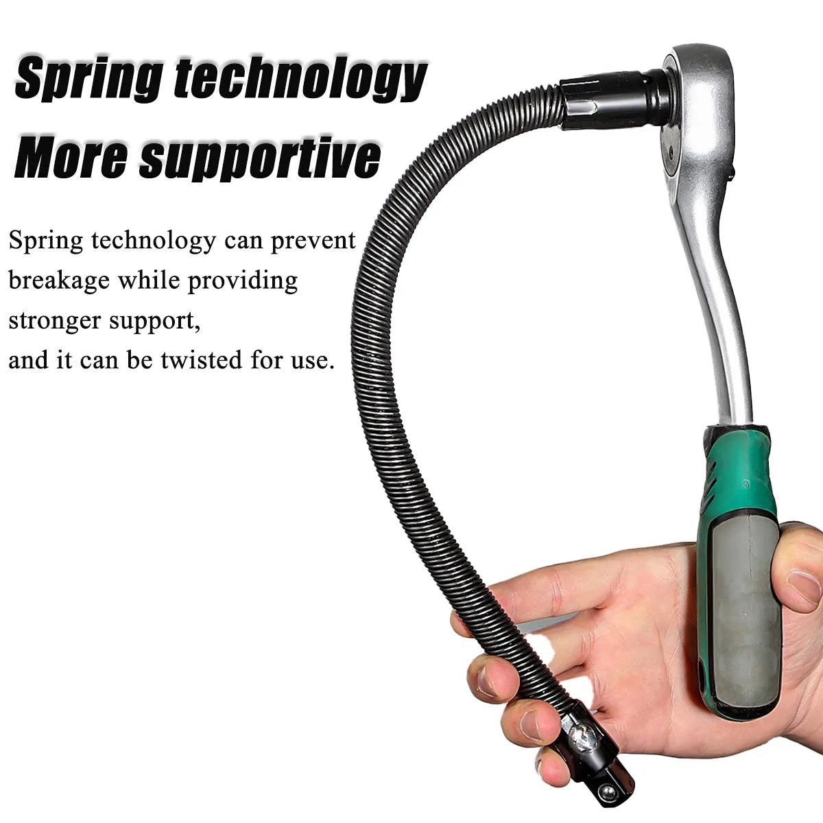 Flexible Socket Extension Bar Set – 250mm & 350mm | 1/4" 3/8" 1/2" Drive for Mechanics