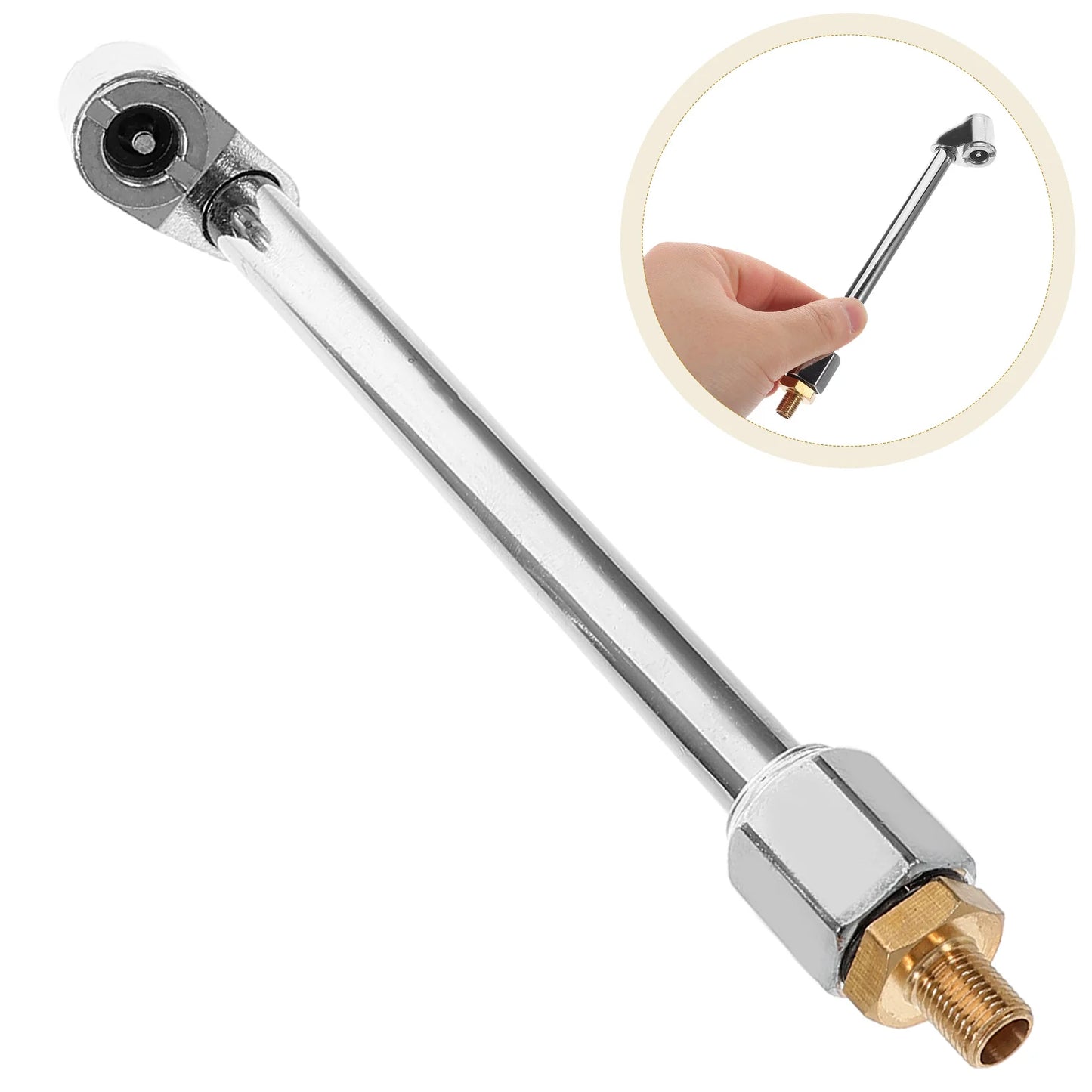 Multi-Function Tire Inflator Air Chuck – Quick Connect for Car & Motorcycle