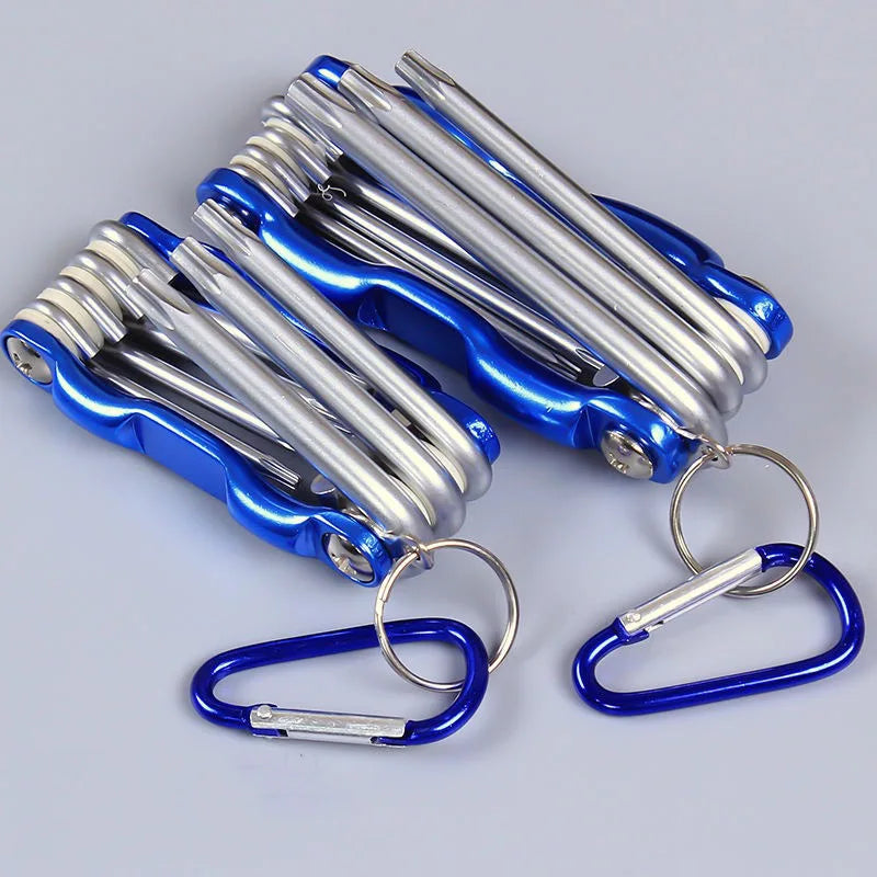 Folding Hex & Torx Wrench Set – Portable Pocket Allen Key Tool for Mechanics & Fleet Techs