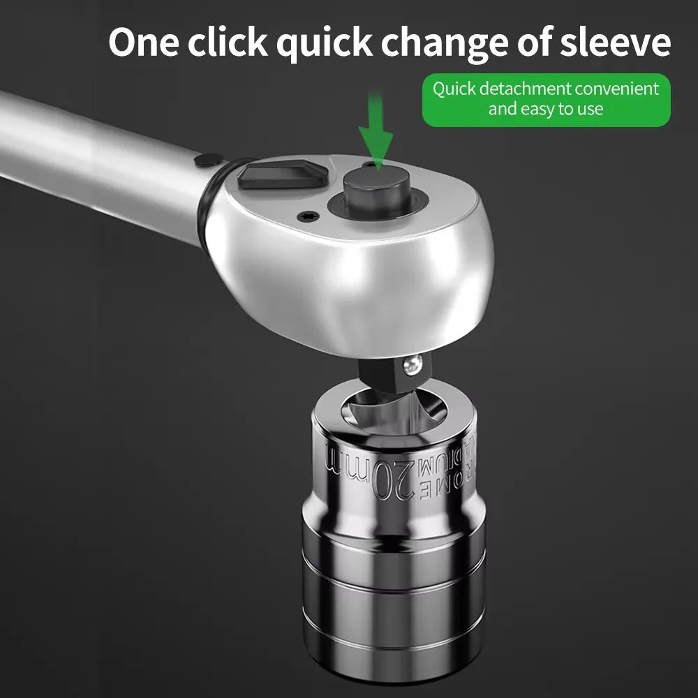 Click-Type Torque Wrench – 1/4", 3/8" & 1/2" Drive | Multiple Torque Ranges for Mechanics