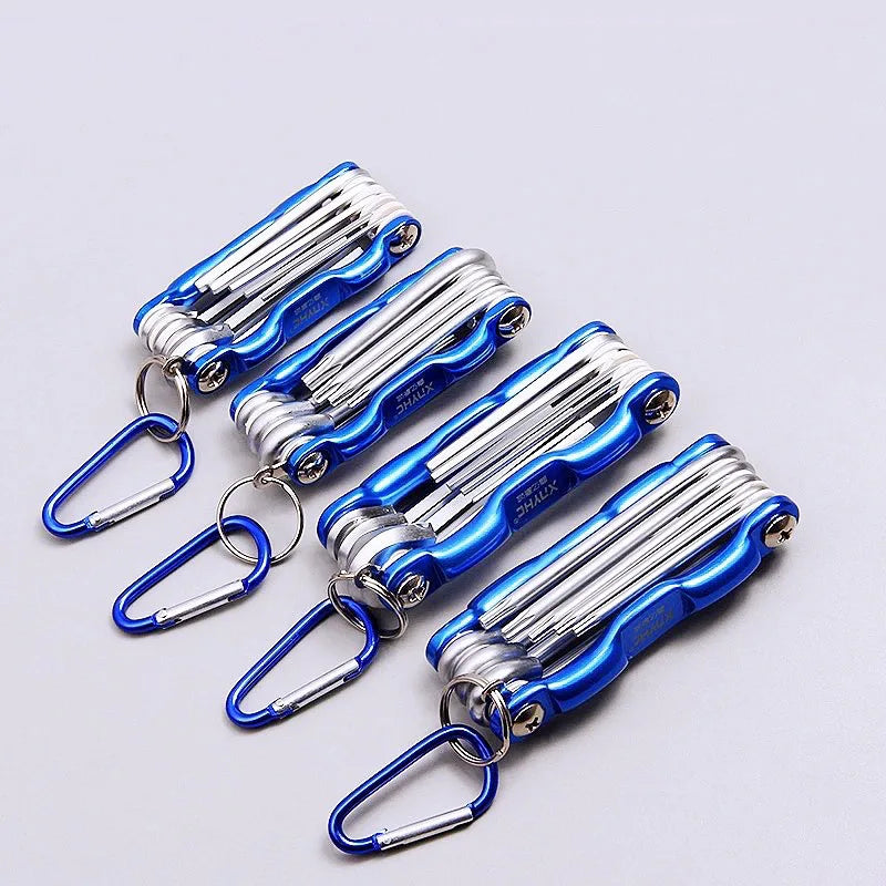 Folding Hex & Torx Wrench Set – Portable Pocket Allen Key Tool for Mechanics & Fleet Techs