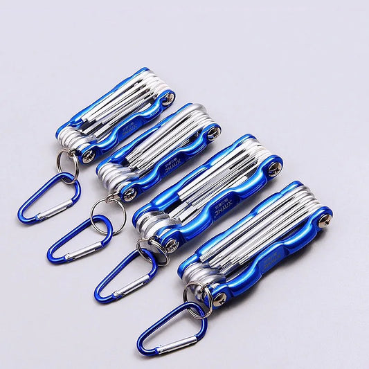 Folding Hex & Torx Wrench Set – Portable Pocket Allen Key Tool for Mechanics & Fleet Techs