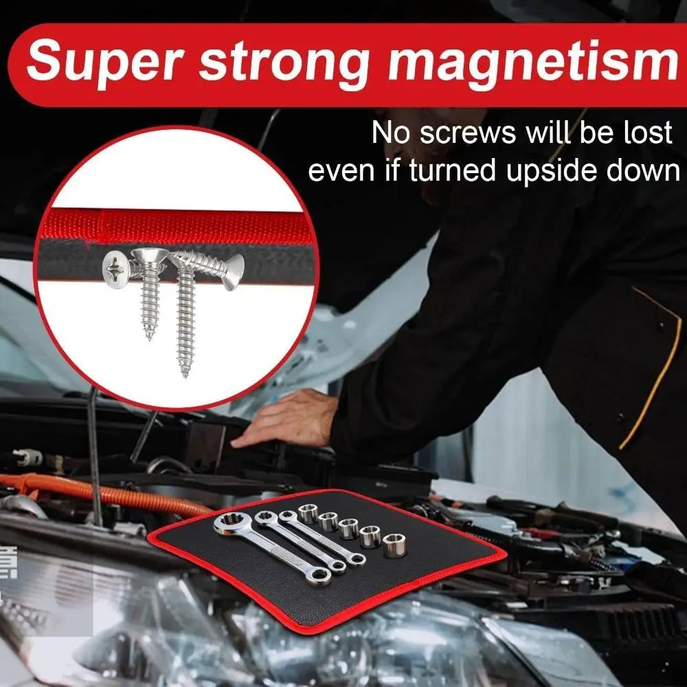 Magnetic Tool Mat – Heavy-Duty PVC Parts Organizer for Workshops