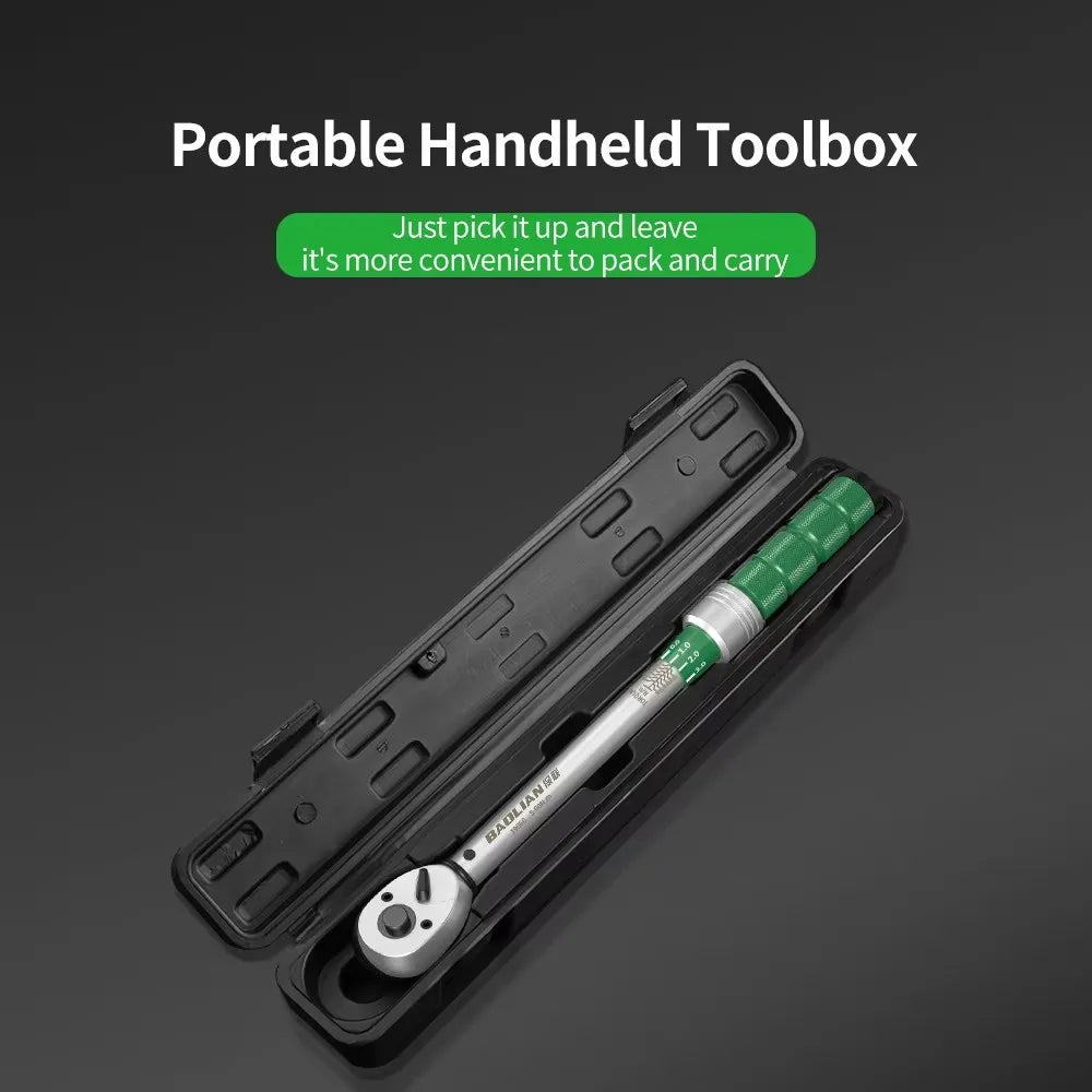 Click-Type Torque Wrench – 1/4", 3/8" & 1/2" Drive | Multiple Torque Ranges for Mechanics