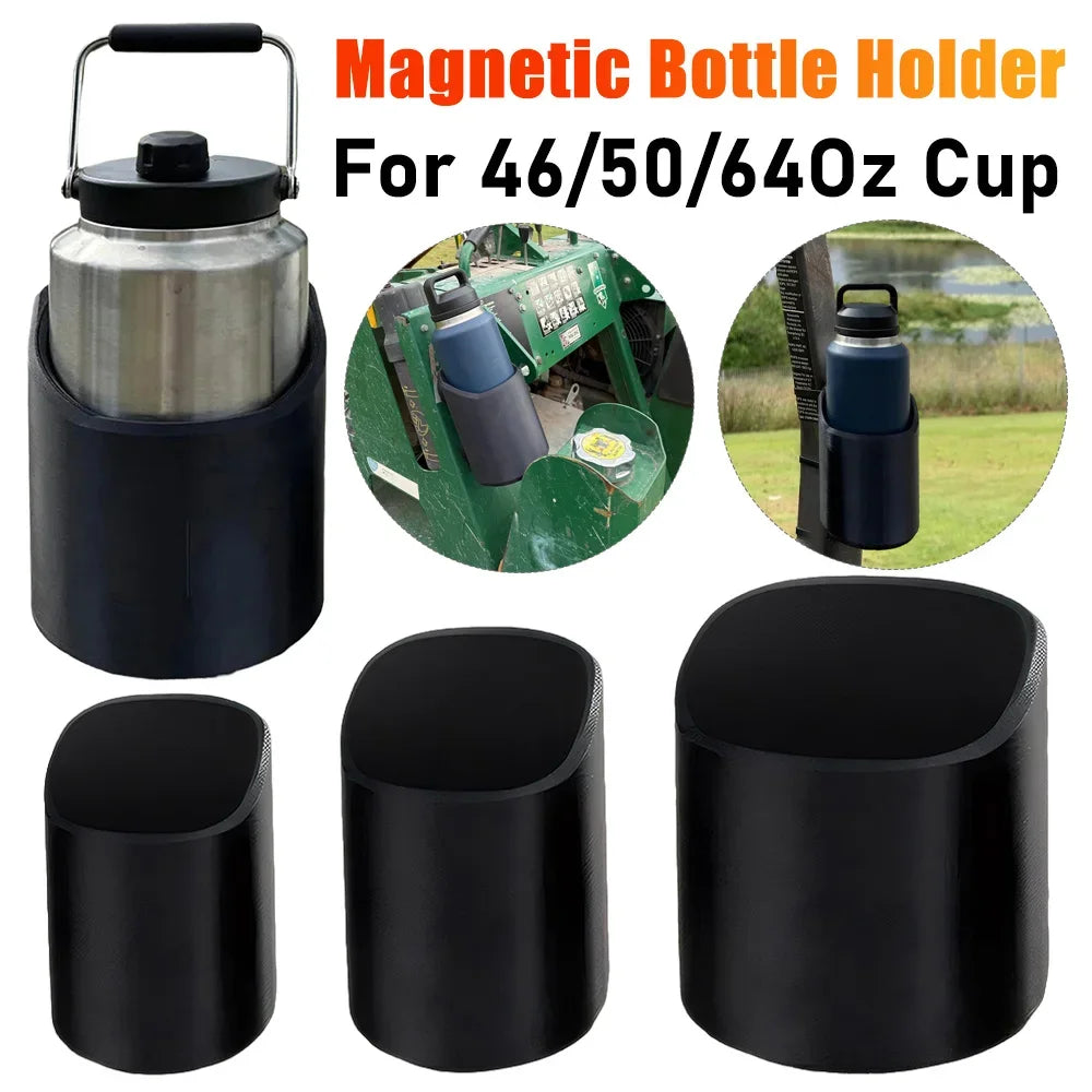 Magnetic Water Bottle Holder – Fits 46, 50 & 64 oz Cups | Tractor, Fridge, RV & Yacht Mount